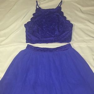 Two piece prom dress